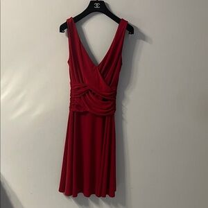 Max & Cleo Chic Red Sleeveless Mini Dress